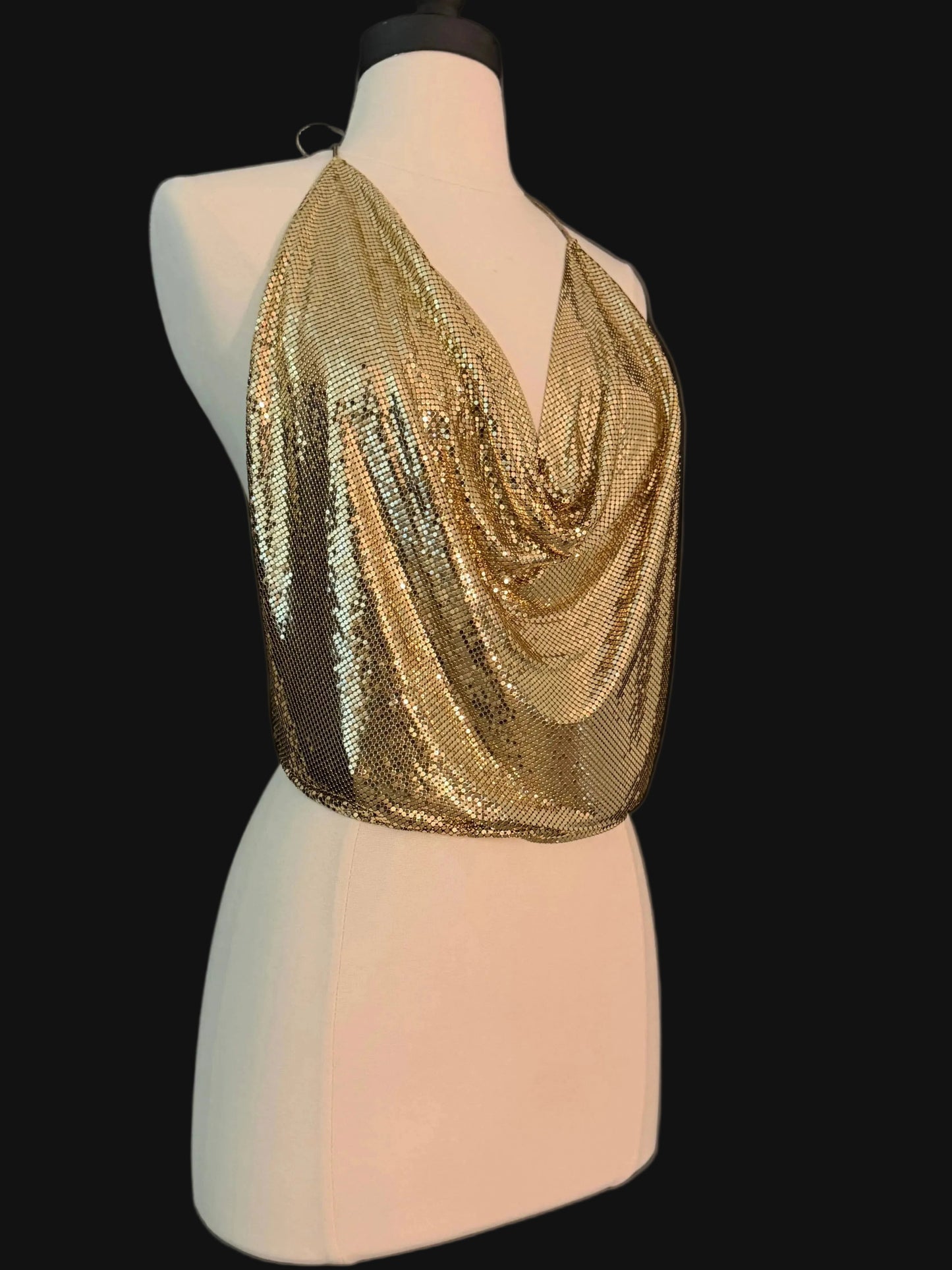 Whiting & Davis Vintage Chainmail Top