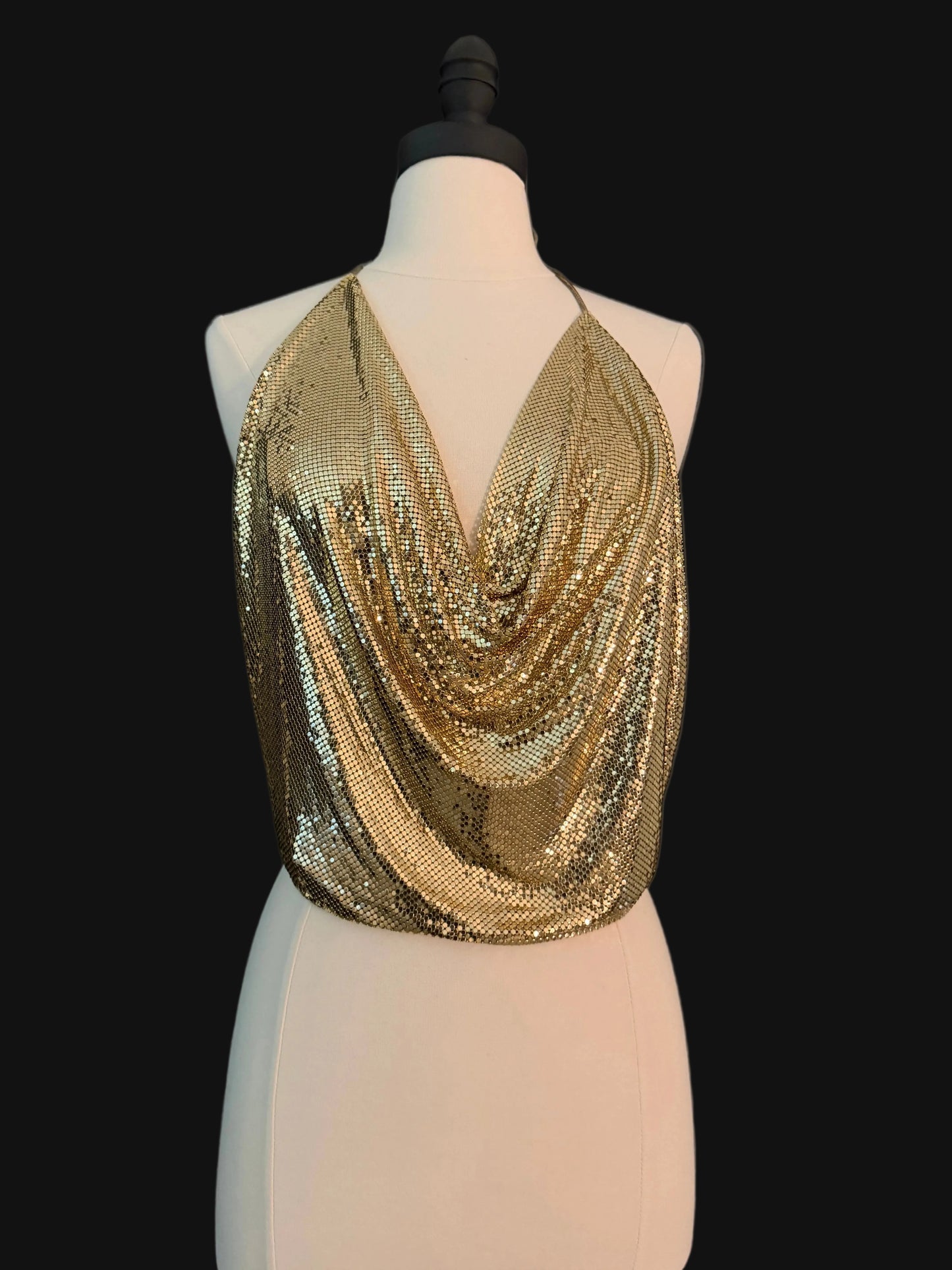 Whiting & Davis Vintage Chainmail Top