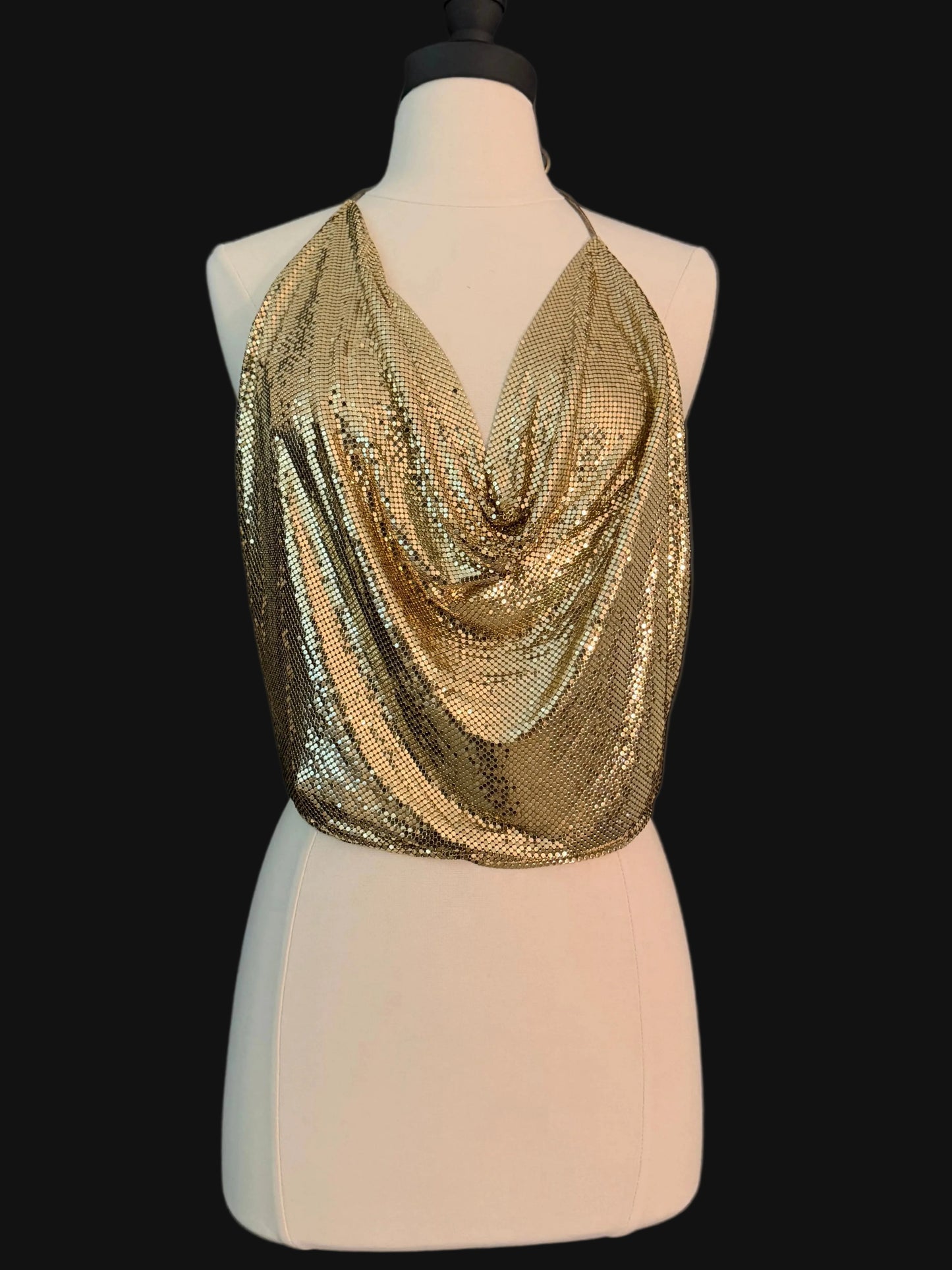 Whiting & Davis Vintage Chainmail Top
