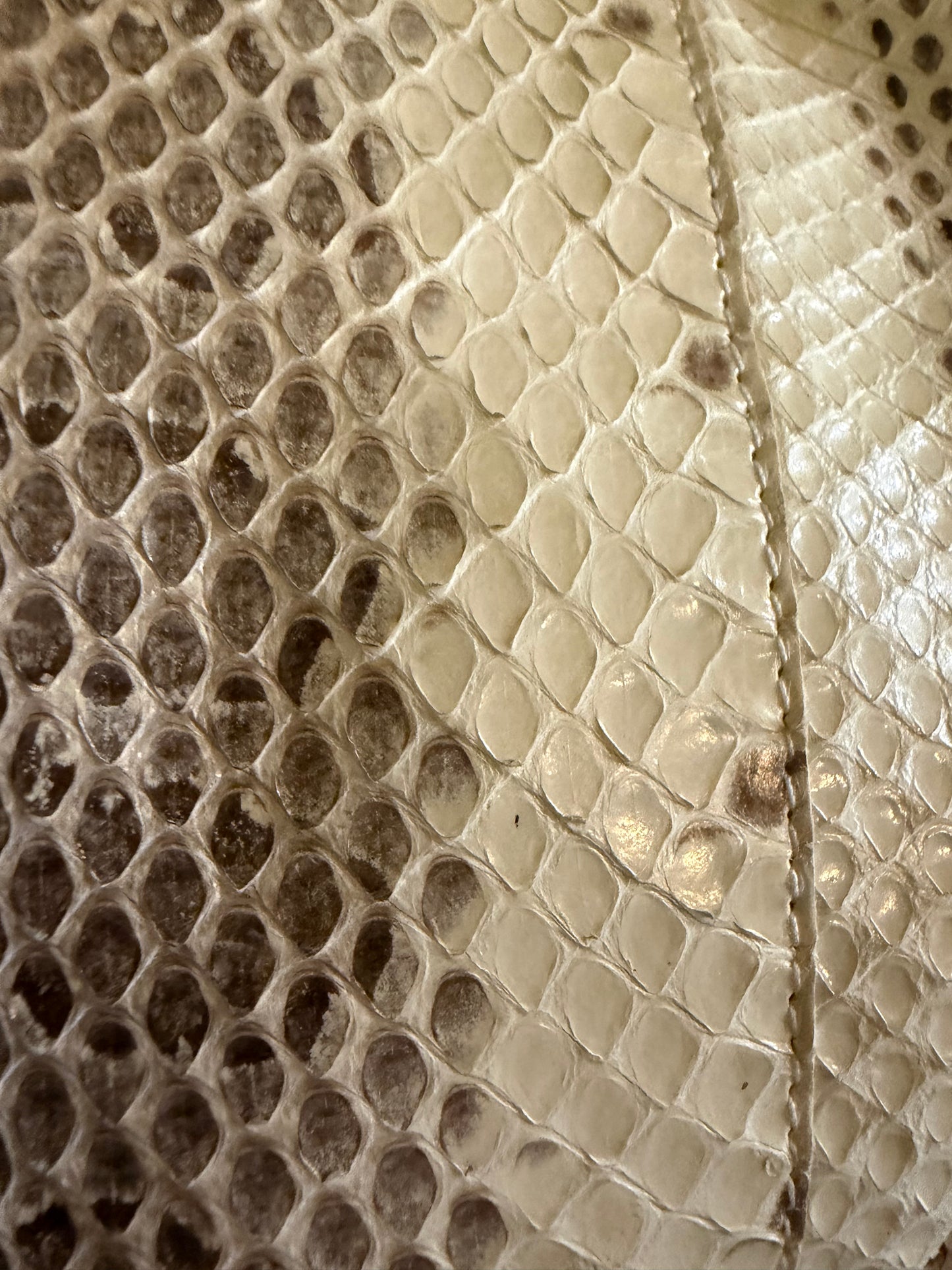 Prada Cipria Monkey Clasp Handbag Python