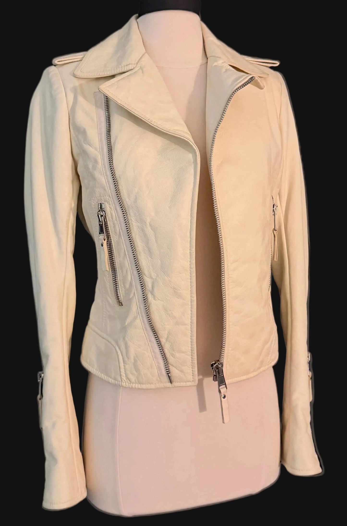 Balenciaga Lambskin Biker Jacket
