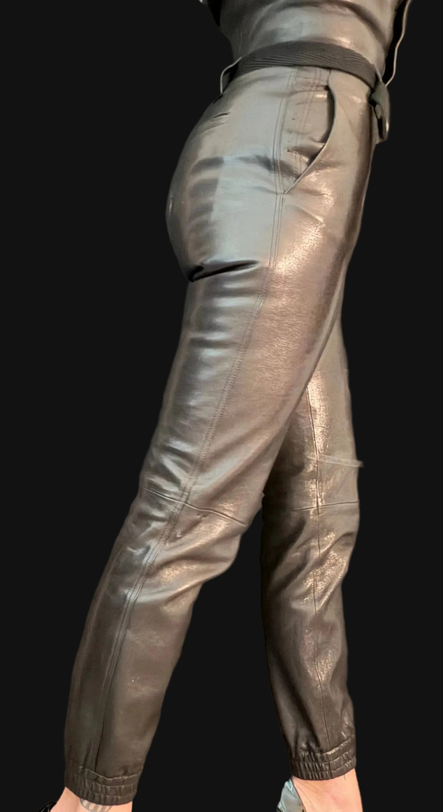 Saint Laurent Lambskin Leather Pants