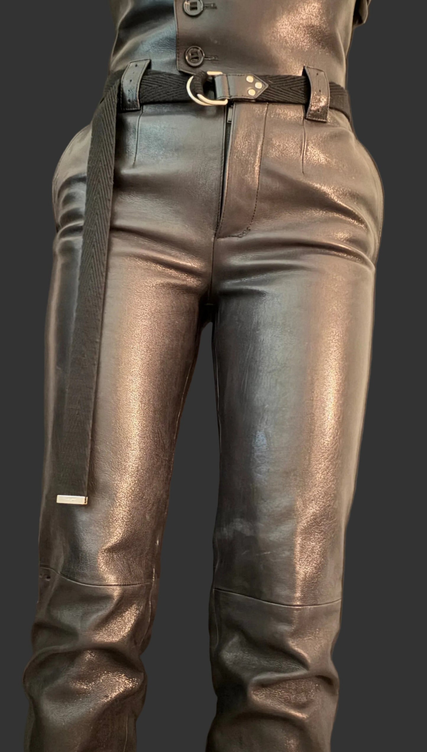 Saint Laurent Lambskin Leather Pants