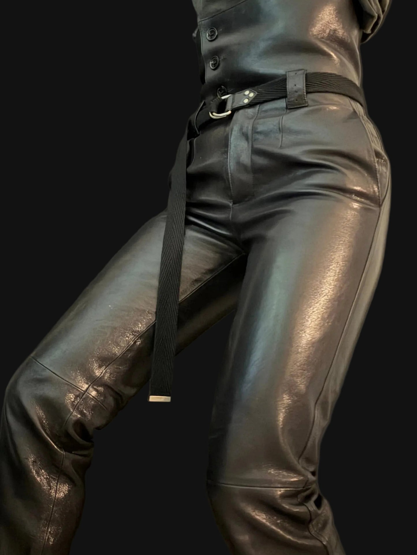 Saint Laurent Lambskin Leather Pants