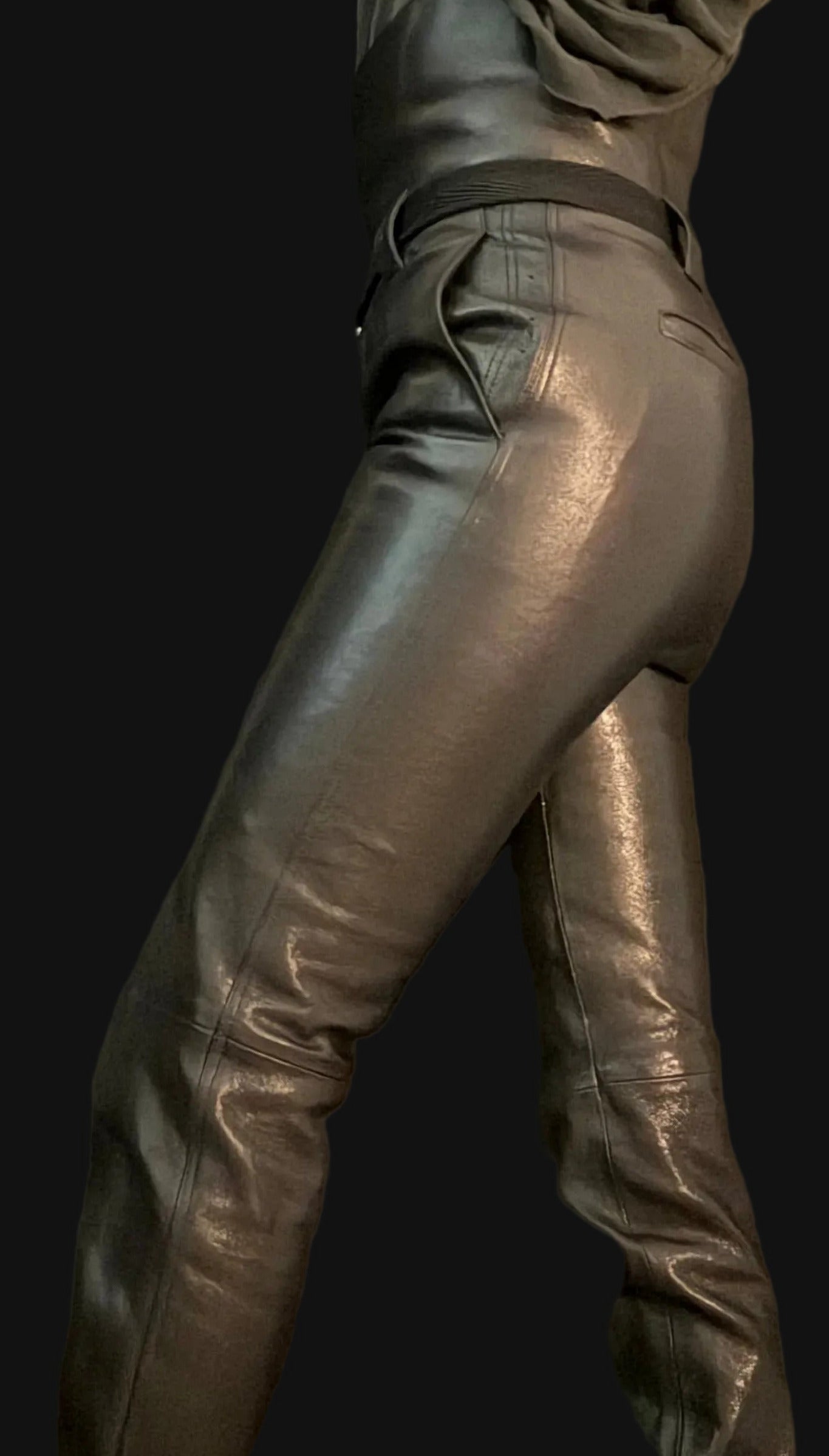 Saint Laurent Lambskin Leather Pants
