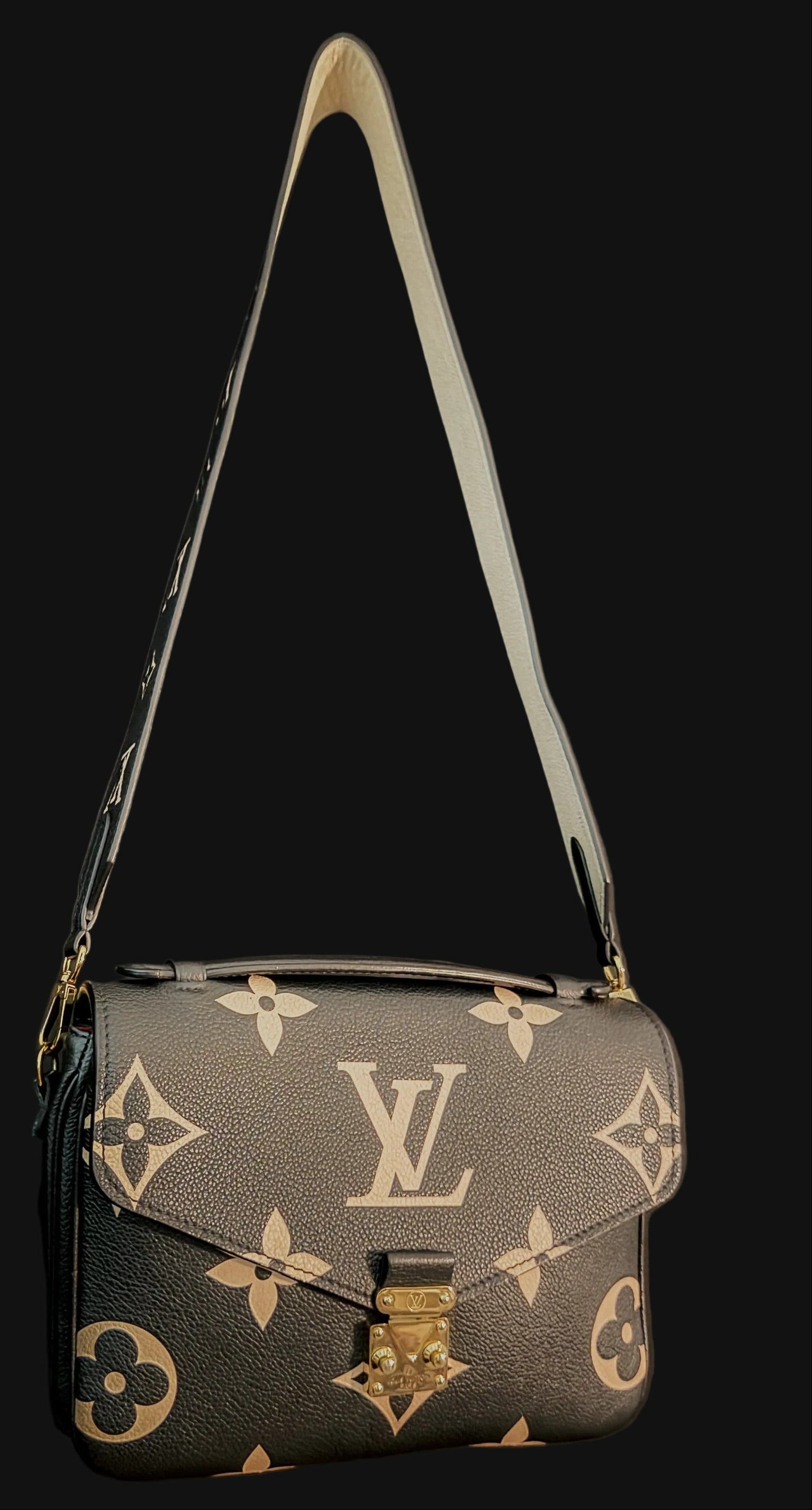 Louis Vuitton Pochette Métis Monogram Giant Empreinte Leather