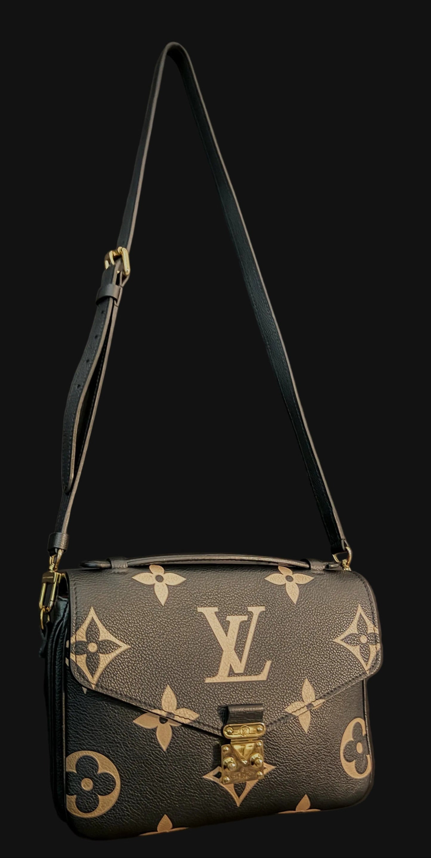 Louis Vuitton Pochette Métis Monogram Giant Empreinte Leather